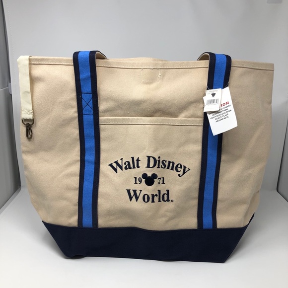 Disney Handbags - Walt Disney World Large Canvas Tote Bag